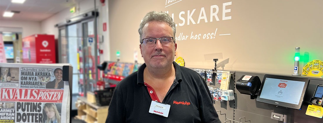 Roger i kassan - nu även med självscanning